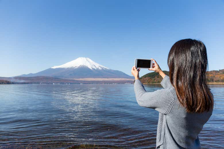 Potrete condividere foto del Monte Fuji
